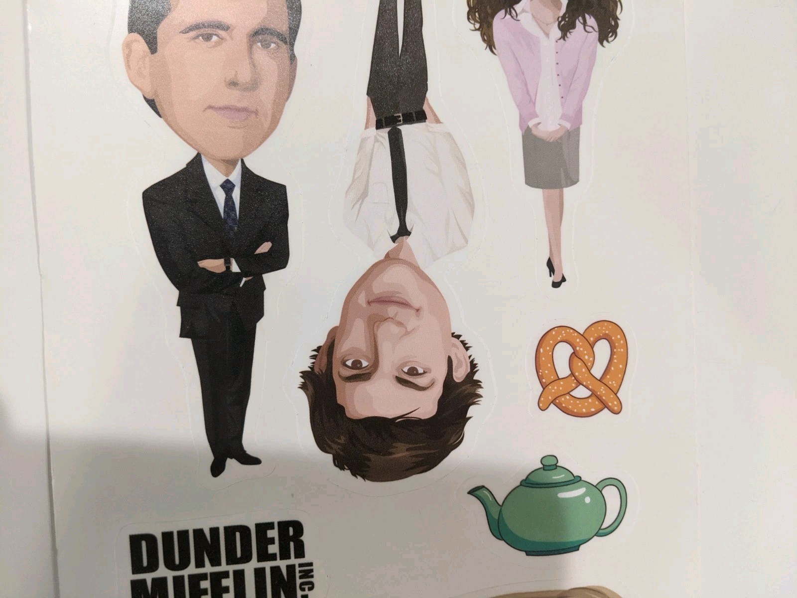 THE OFFICE 10 Wall Decals Removable & Repositional 5” Fat Head Stickers NEW