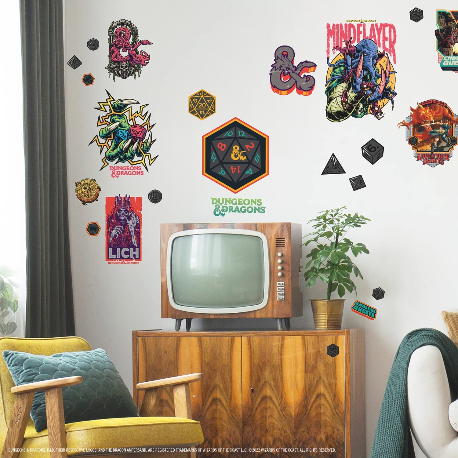 RMK5350SCS Dungeons and Dragons Peel and Stick Wall Decals