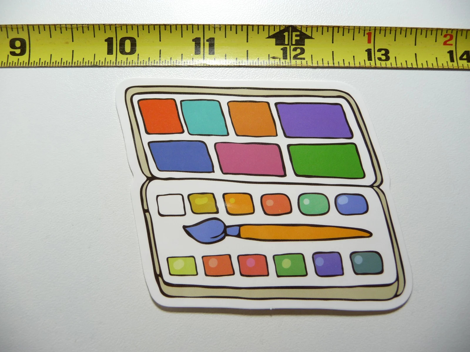 WATERCOLOR ART SET SMALL STICKER DECAL SCIENCE SCHOOL COLLEGE EDUCATION LAPTOP