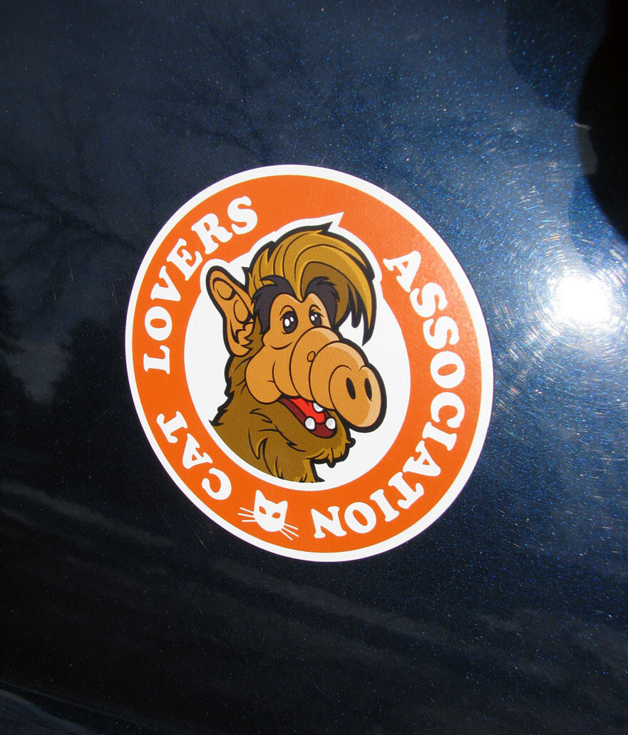 ALF Fridge Magnet – Cat Lovers Association Flex Magnet 80s TV Car Vehicle