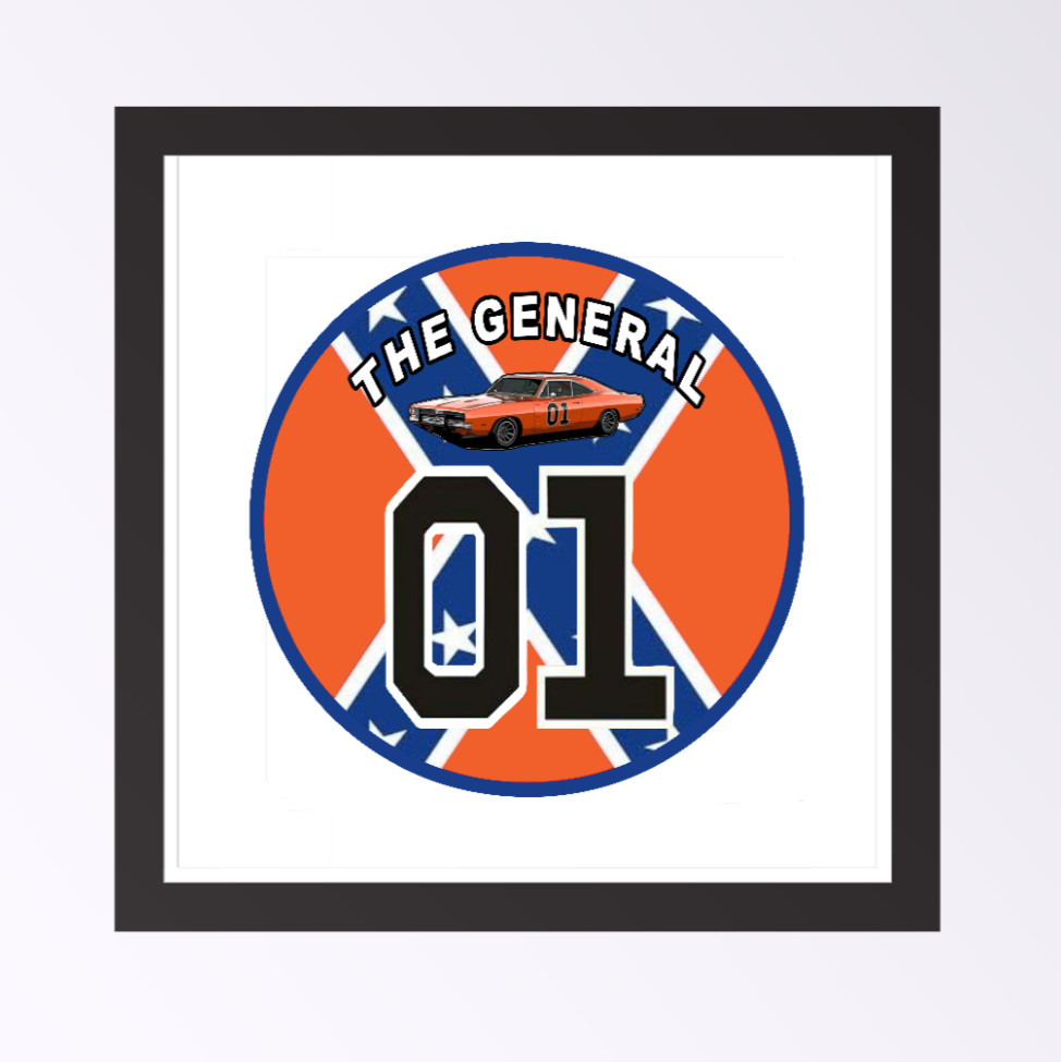 Dukes of Hazzard's "The General" – 4" Handmade Vinyl Decal Truck Cooler Decor 26