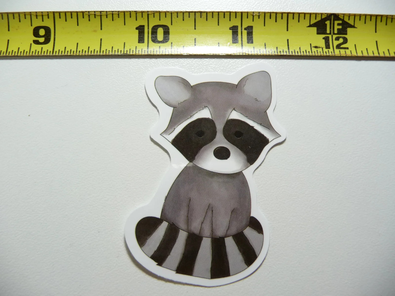 RACCOON BABY LOOKING SMALL STICKER DECAL WILD ANIMAL PET BANDIT MASKED