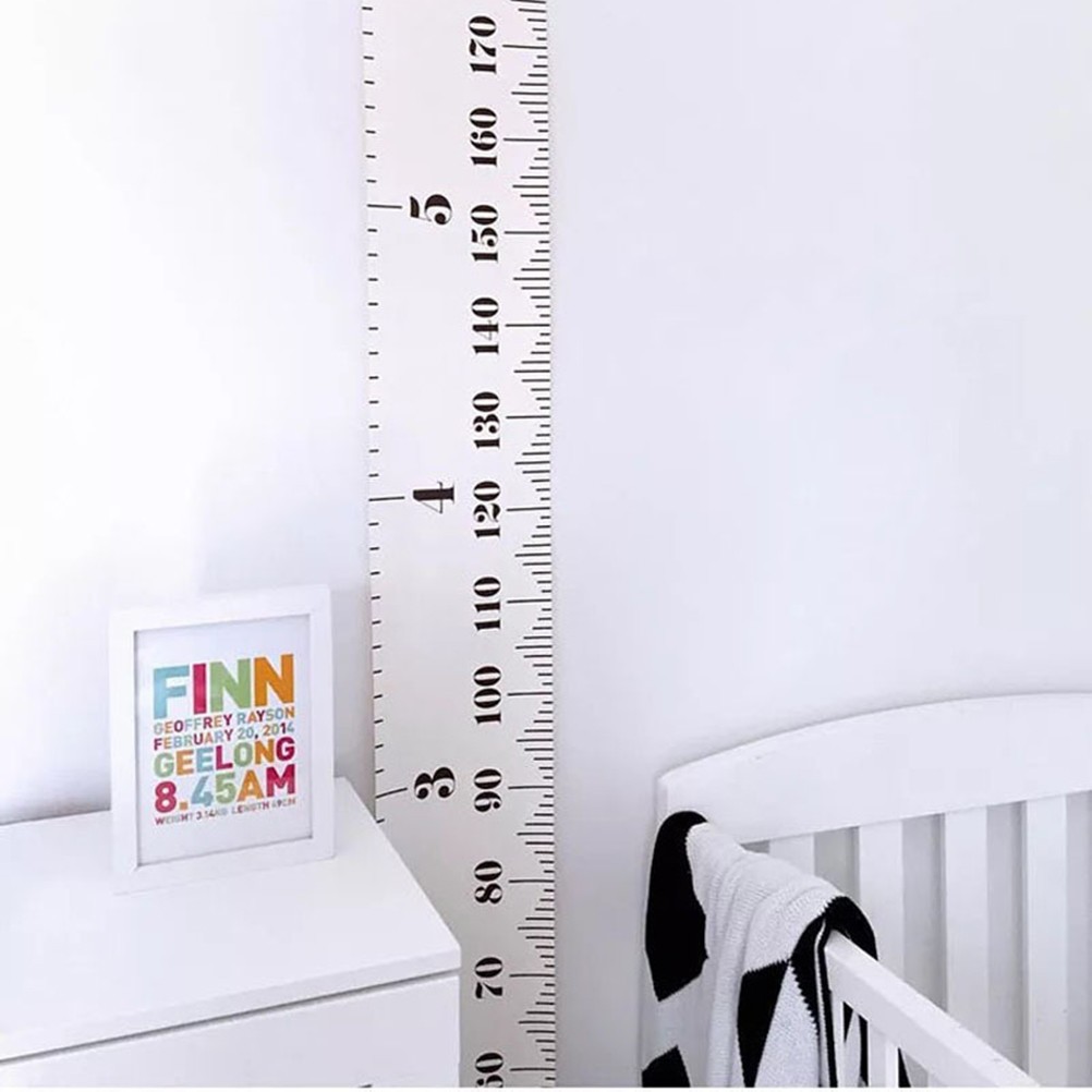 Wood Frame Height Measuring Ruler Hanging Chart For Children Room Wall Decor