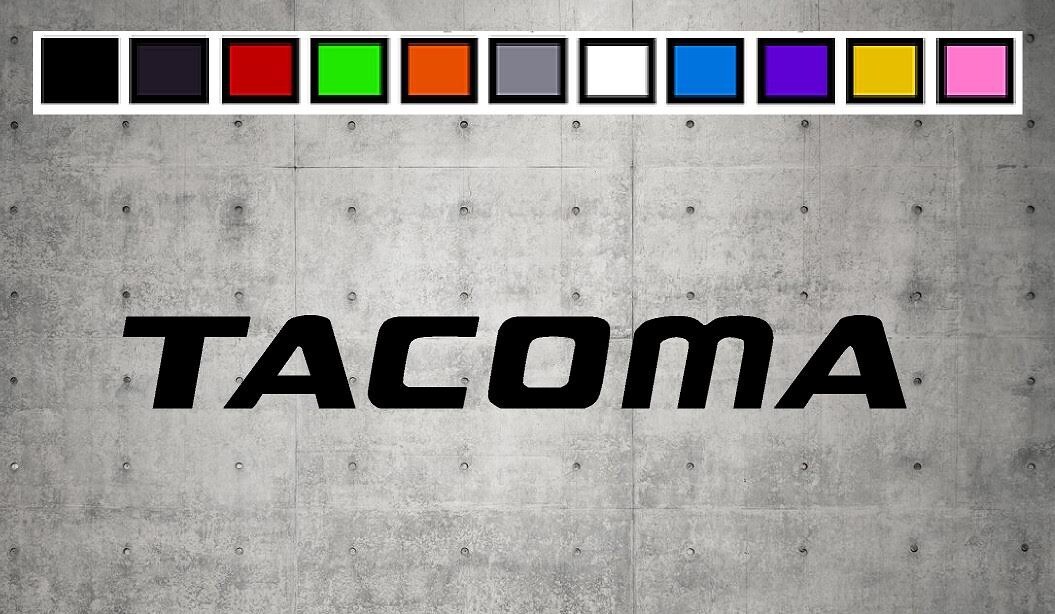 Tacoma LOGO Vinyl Decal Sticker Emblem Car Truck Window 4" 6" 8"