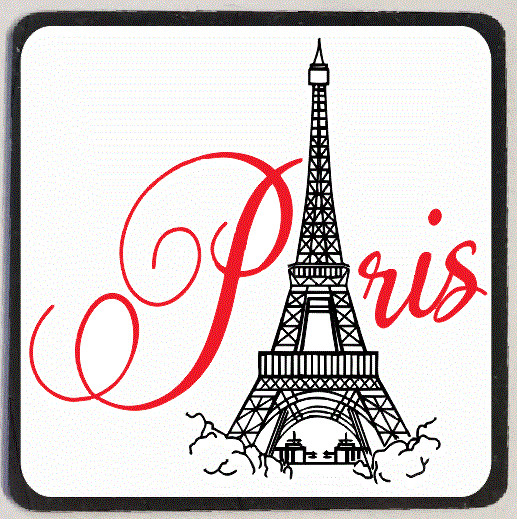 Paris France Eiffel Tower Refrigerator Magnet M202