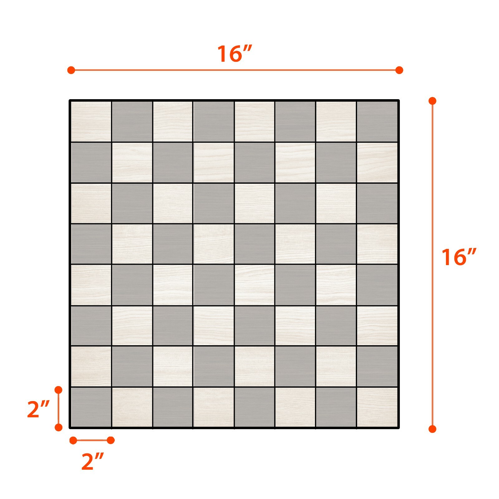 Classic Chess board Checker vinyl sticker decal with real wood grain art