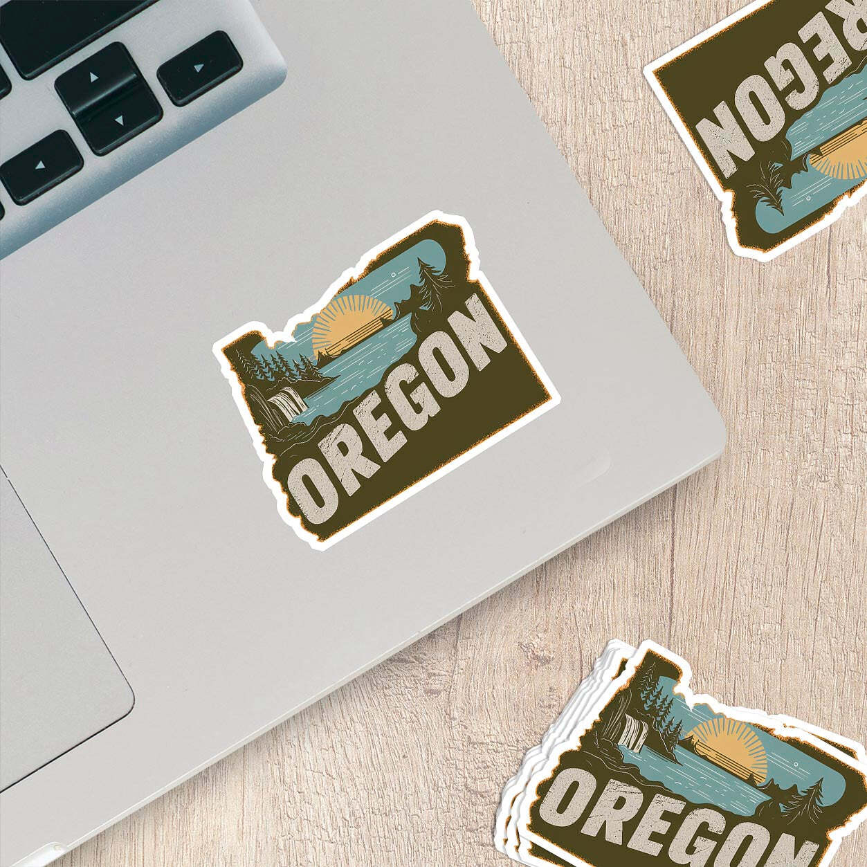 Retro Vinyl State Sticker – Oregon