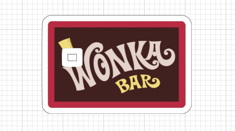 Wonka Bar or Golden Ticket ATM Debit Credit Card Skin Sticker Willy Chocolate