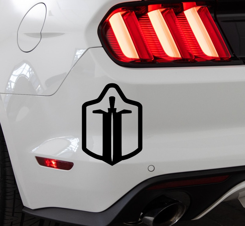 Arbiters of Hexis Warframe Indoor/Outdoor Vinyl Decal Matte Black/White