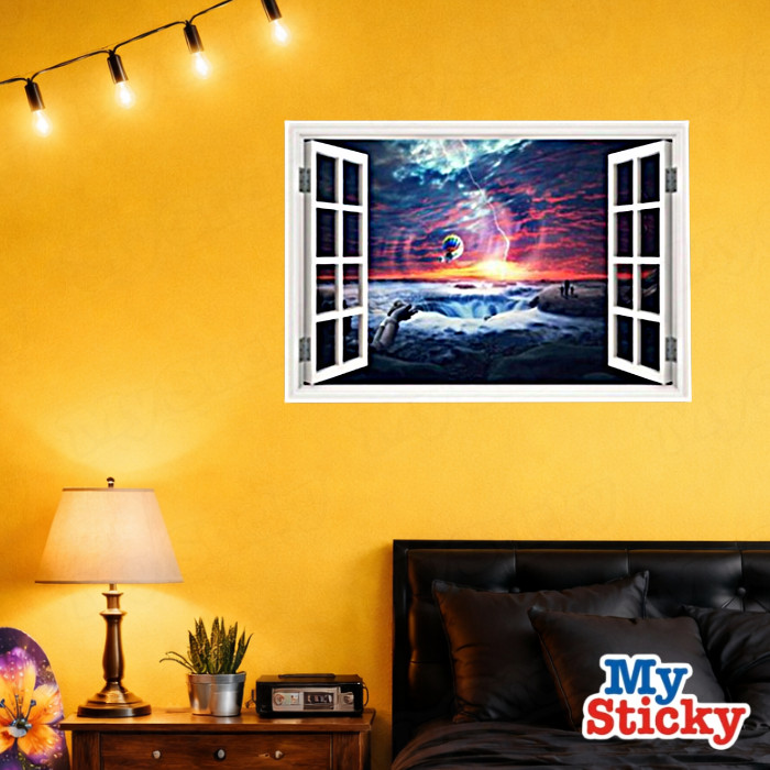 Custom Name Rainbow Drip Graffiti On Brick Wall Decal Personalized 3D Room Decor