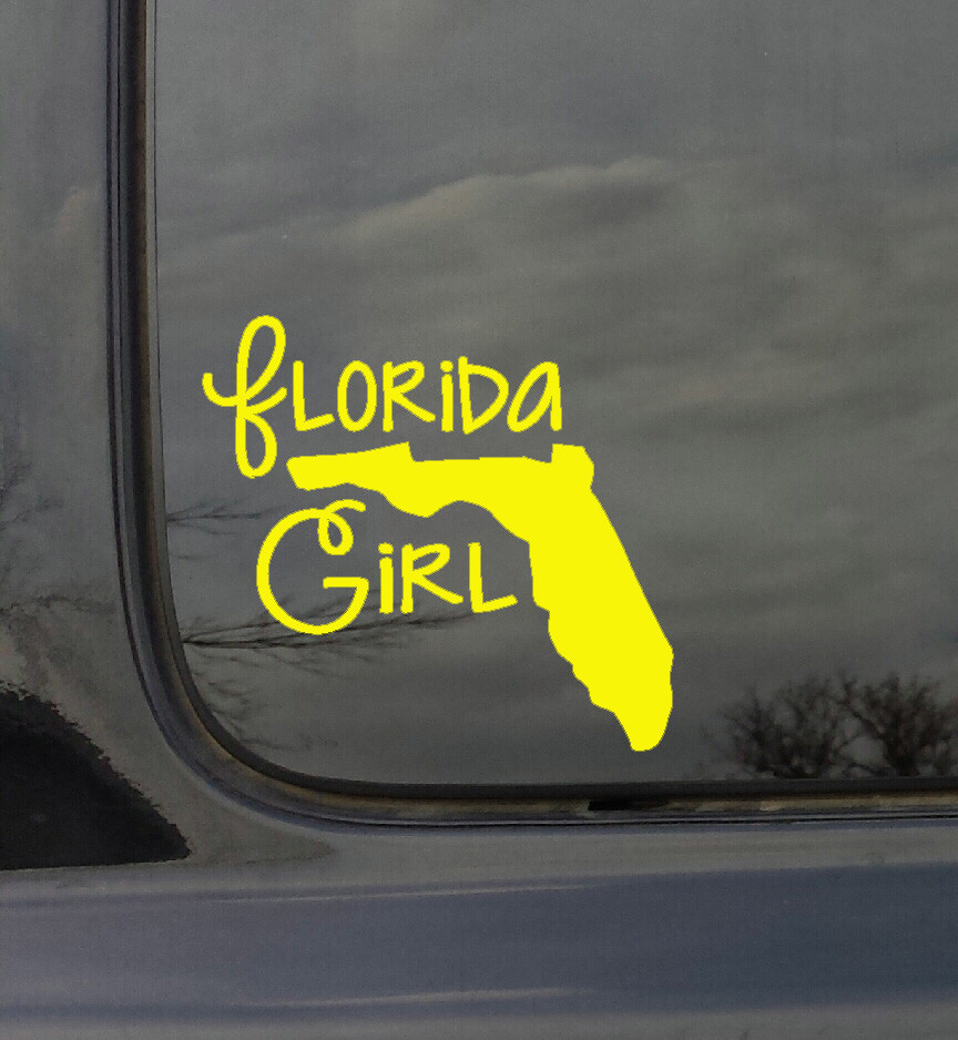 State Girl Sticker Vinyl Car Decal Approx. 6×6 NEW Made in USA