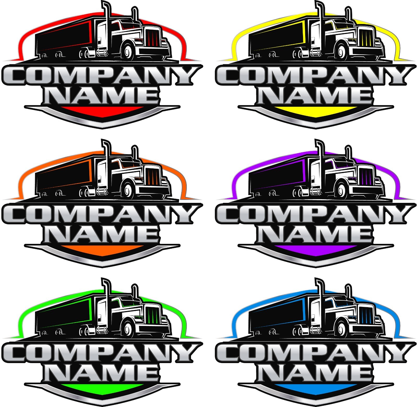 Custom Design Truck Logo Company Name