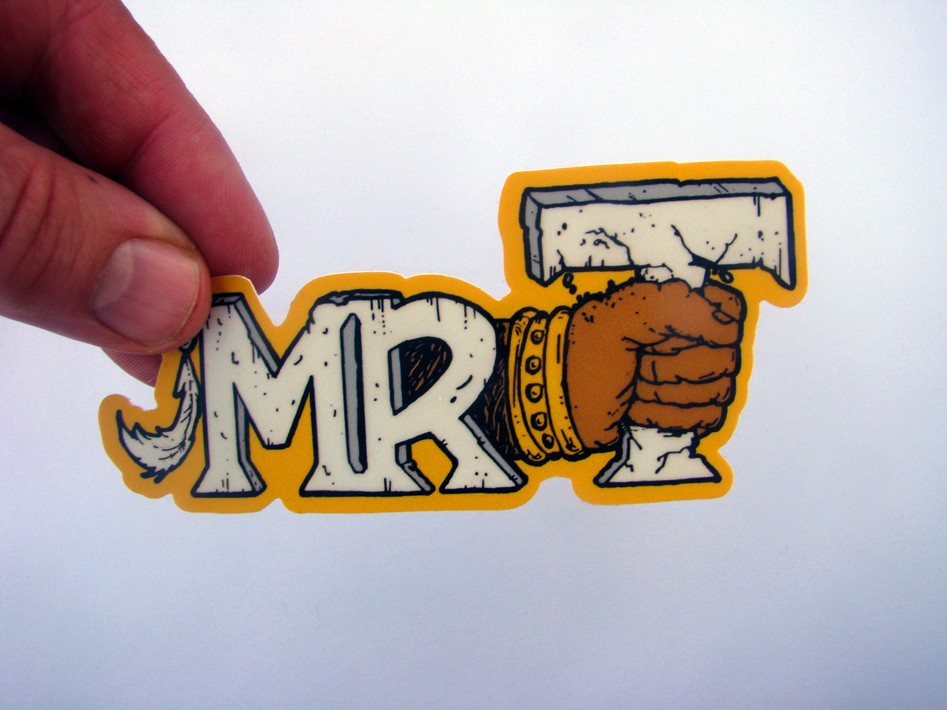 Mr. T Crushing Hand Logo 4.3" Vinyl Sticker 80s TV Decal Skateboard A-Team