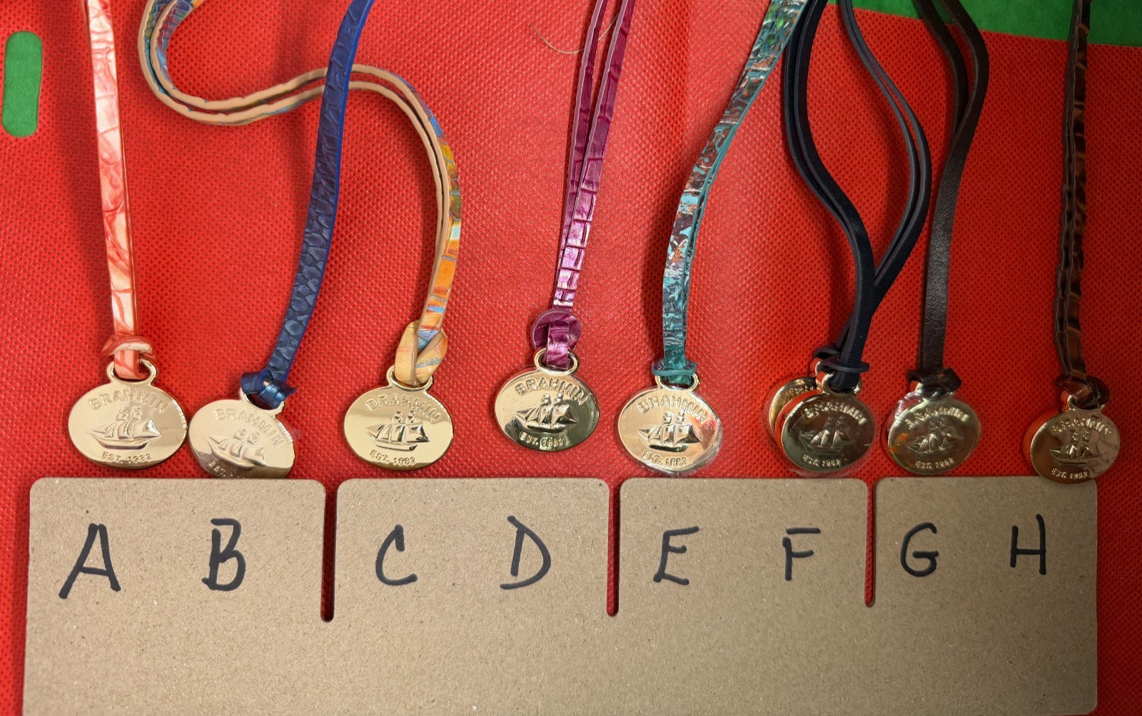 BRAHMIN bag REPLACEMENT HANG TAG CHARM art pick one