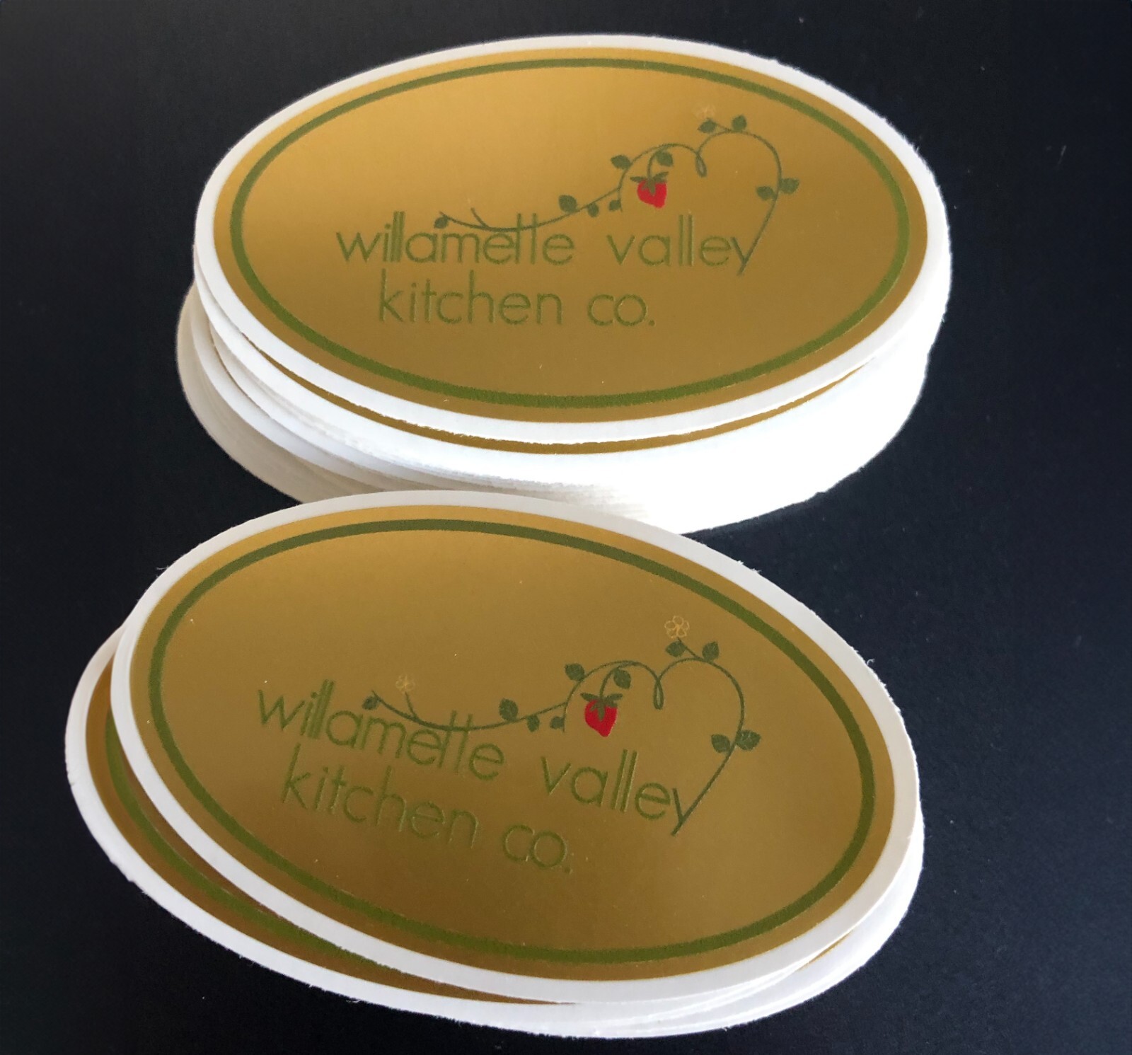 Custom Waterproof Metallic Gold Stickers Custom Gold Foil Labels Gold Stickers