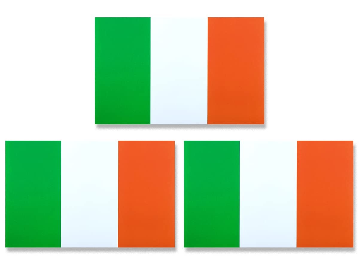 Ireland Irish Flag Magnet Decal For Car SUV Truck 3×5 Inch 3 PCS Bumper Sign