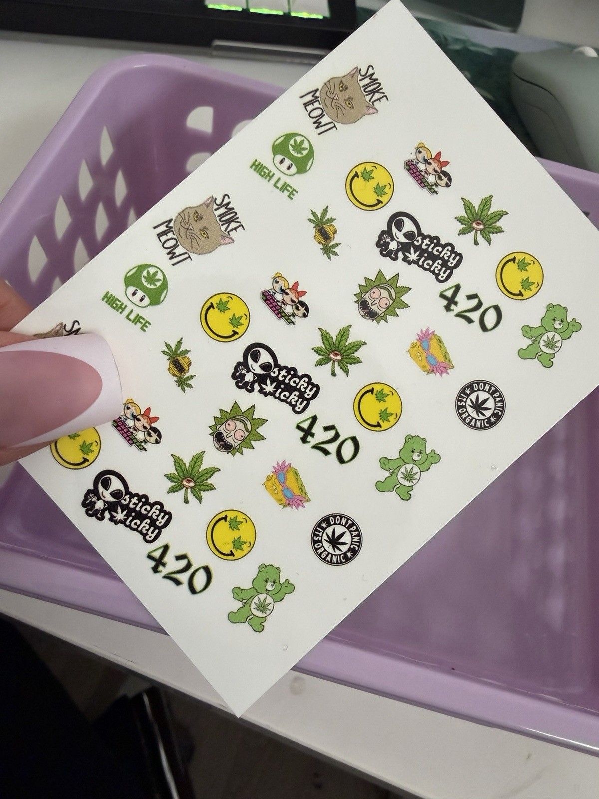 Nail Decals- clear