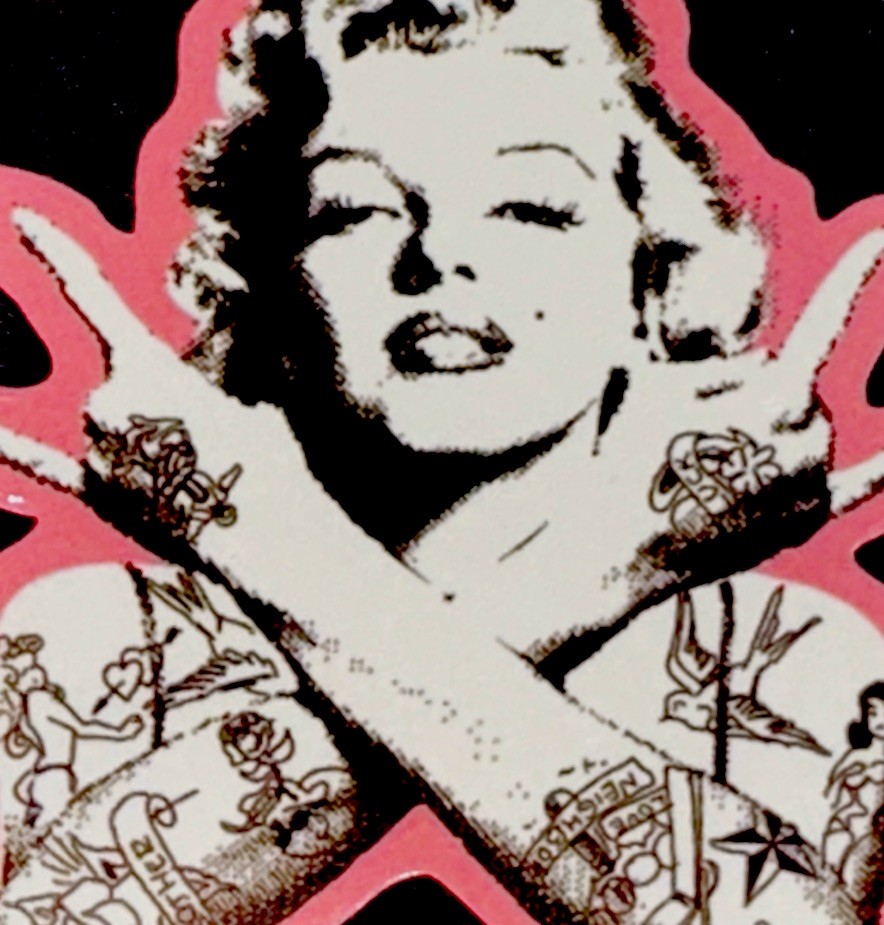 MARILYN MONROE STICKER✨💋🩷💋✨3” X 2 1/2”✨GLOSSY✨TATTOOS✨SEXY & BEAUTIFUL💫