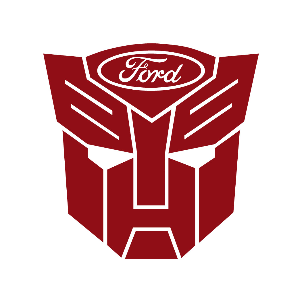 Ford Transformer Die Cut Decal Made in USA Multiple Colors Available 6+yrs