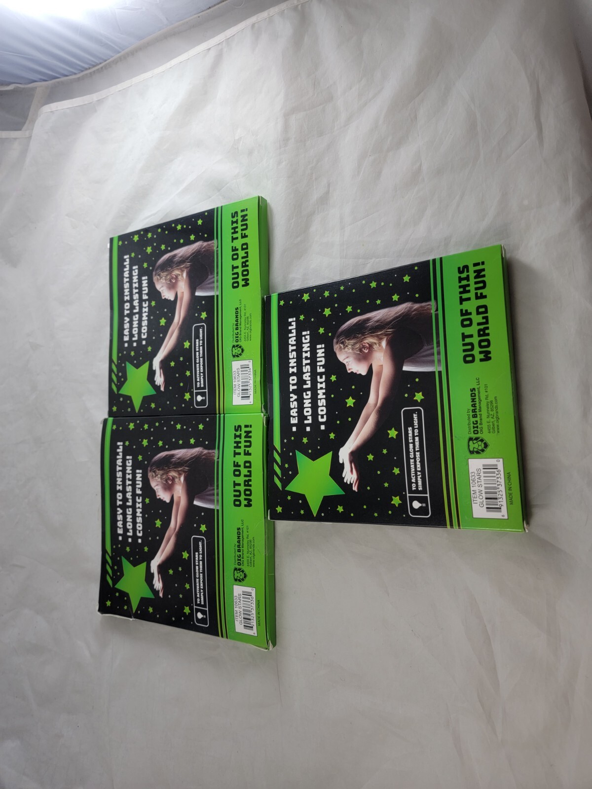 Ultra Bright Glow in the Dark Stars 200 Count W/ Bonus Moon Lot Of 3 600 Total