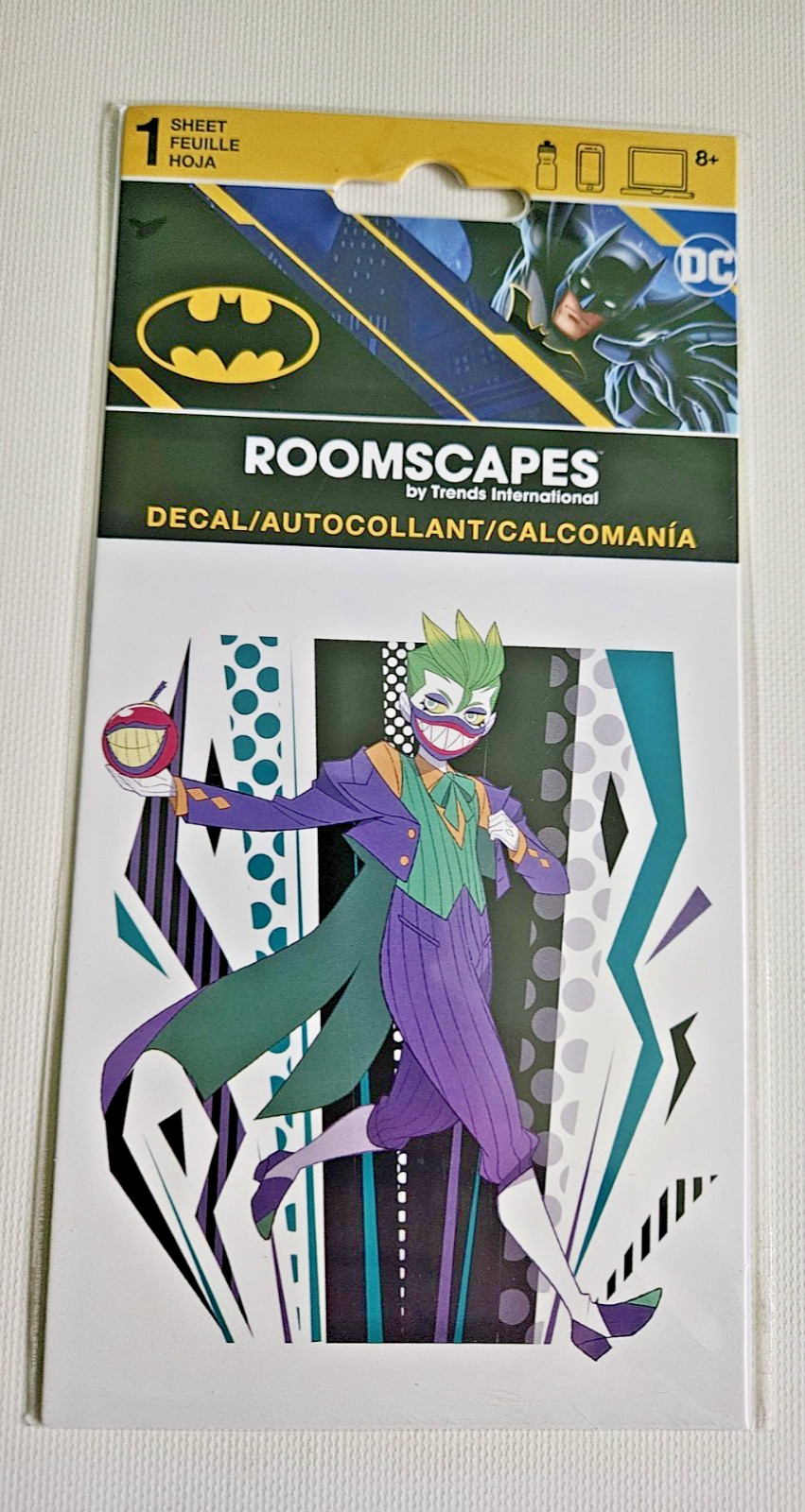 Lot of 2 Joker DC Comics Decals Roomscapes by Trends International NEW