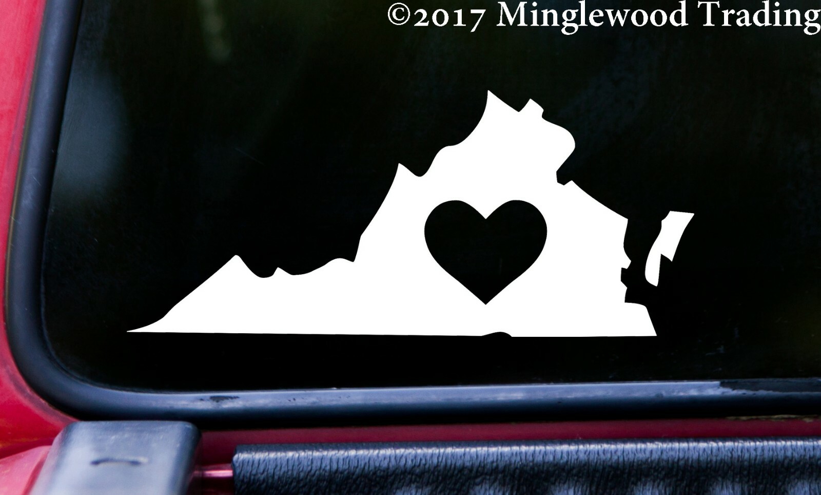 VIRGINIA HEART Vinyl Sticker – Love VA RVA Richmond VB Beach – Die Cut Recal