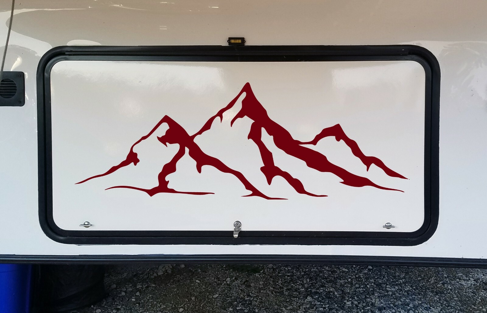 2-pack Mountain Scene Vinyl Decals – Camper 4×4 RV Graphics – Die Cut Stickers