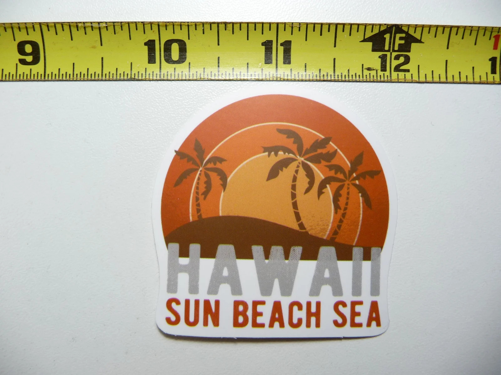 HAWAII SUN BEACH SEA SUNSET SMALL STICKER DECAL SCRAPBOOKING WALL VACATION
