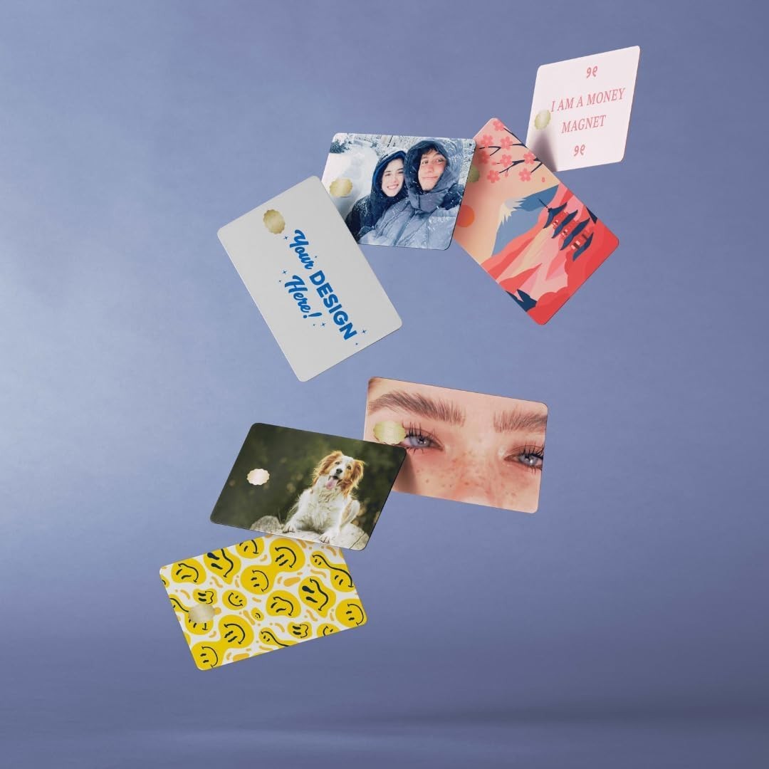 Custom Credit Debit Card Vinyl Skin Ultra Thin Sticker Personalization Wrap
