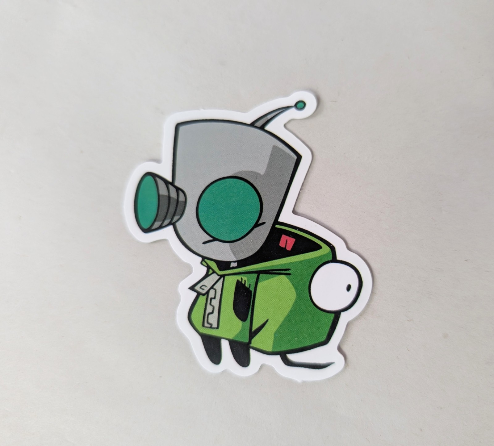 Set Of 10 Stickers Invader Zim & Gir In Dog Costume Alien Animation TV Show