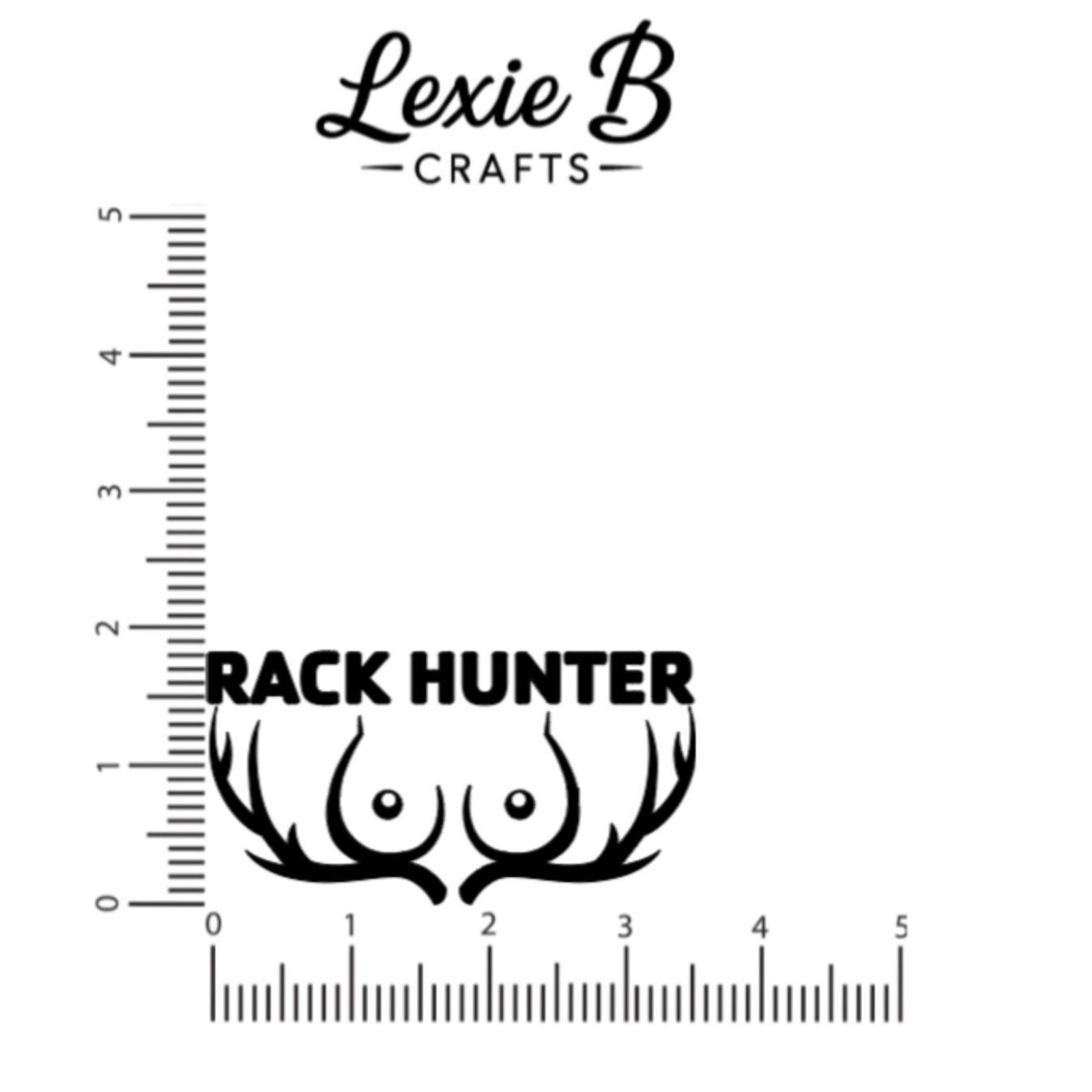Rack Hunter Decals Hunting Adult Humor Stickers Toolbox Decal Cup Decal Computer