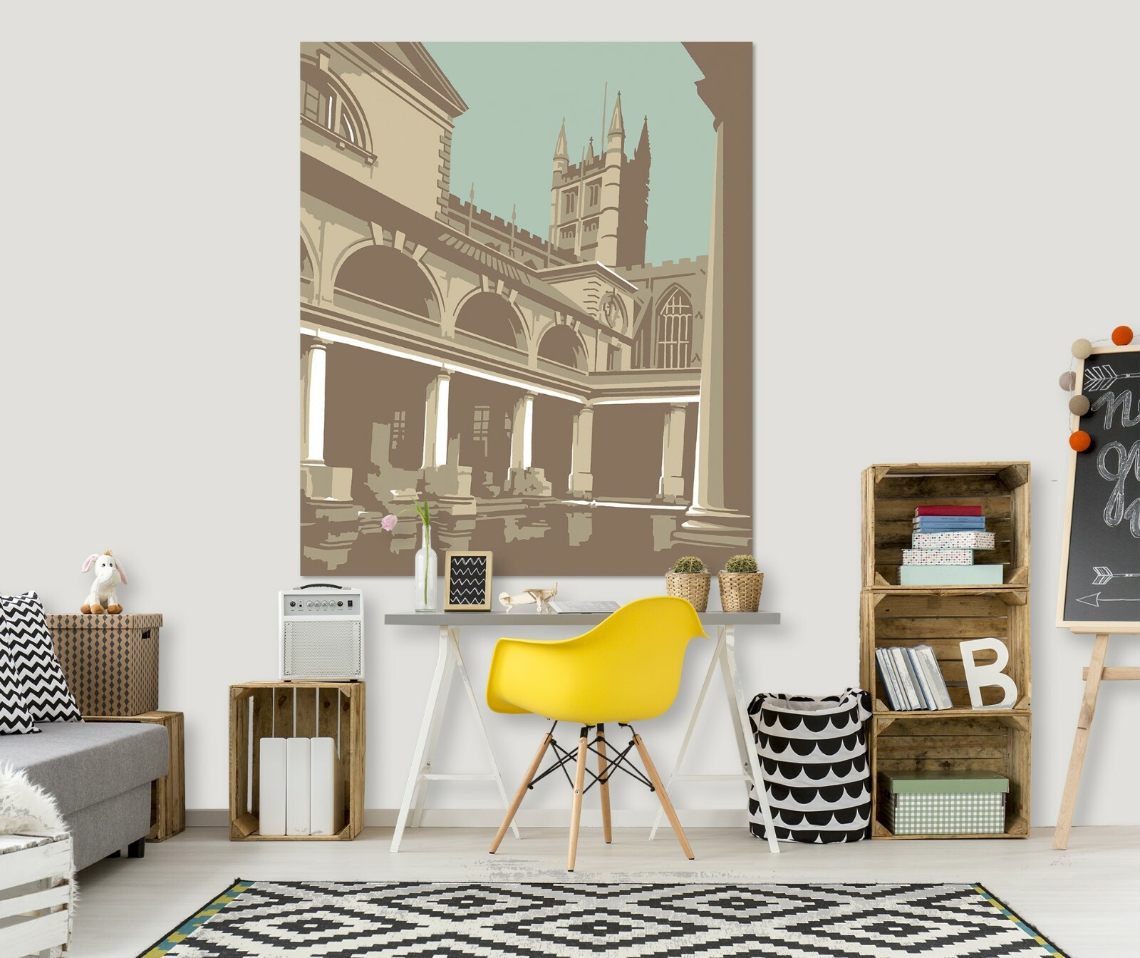 3D Church Yard ZHU001 Wall Stickers Wall Murals Wallpaper Steve Read Zoe