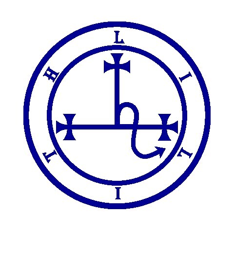 Lilith Symbol Decal, Female demon sigil, Supernatural sticker, choose your color