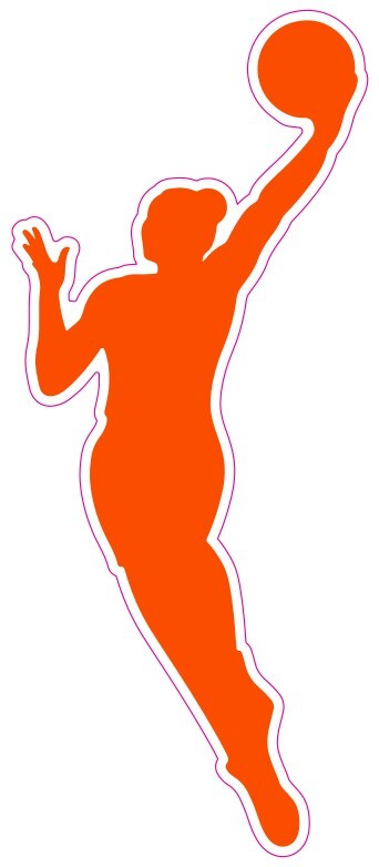 Women Basketball Logo Vinyl Decal Sticker Car Truck Bumper Laptop Mug Tumbler