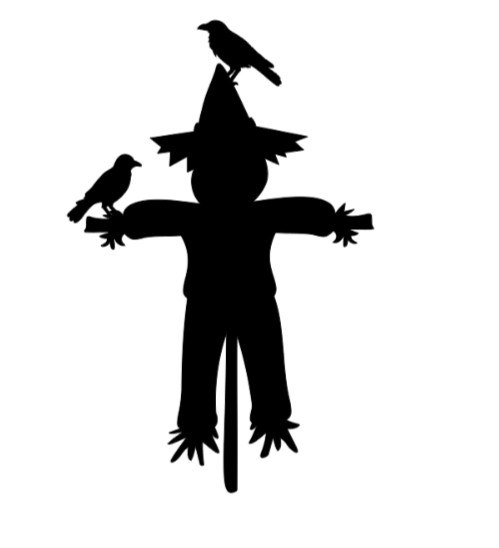 Scarecrow Crows Vinyl Decal Sticker Car Truck Window Laptop Halloween Fall