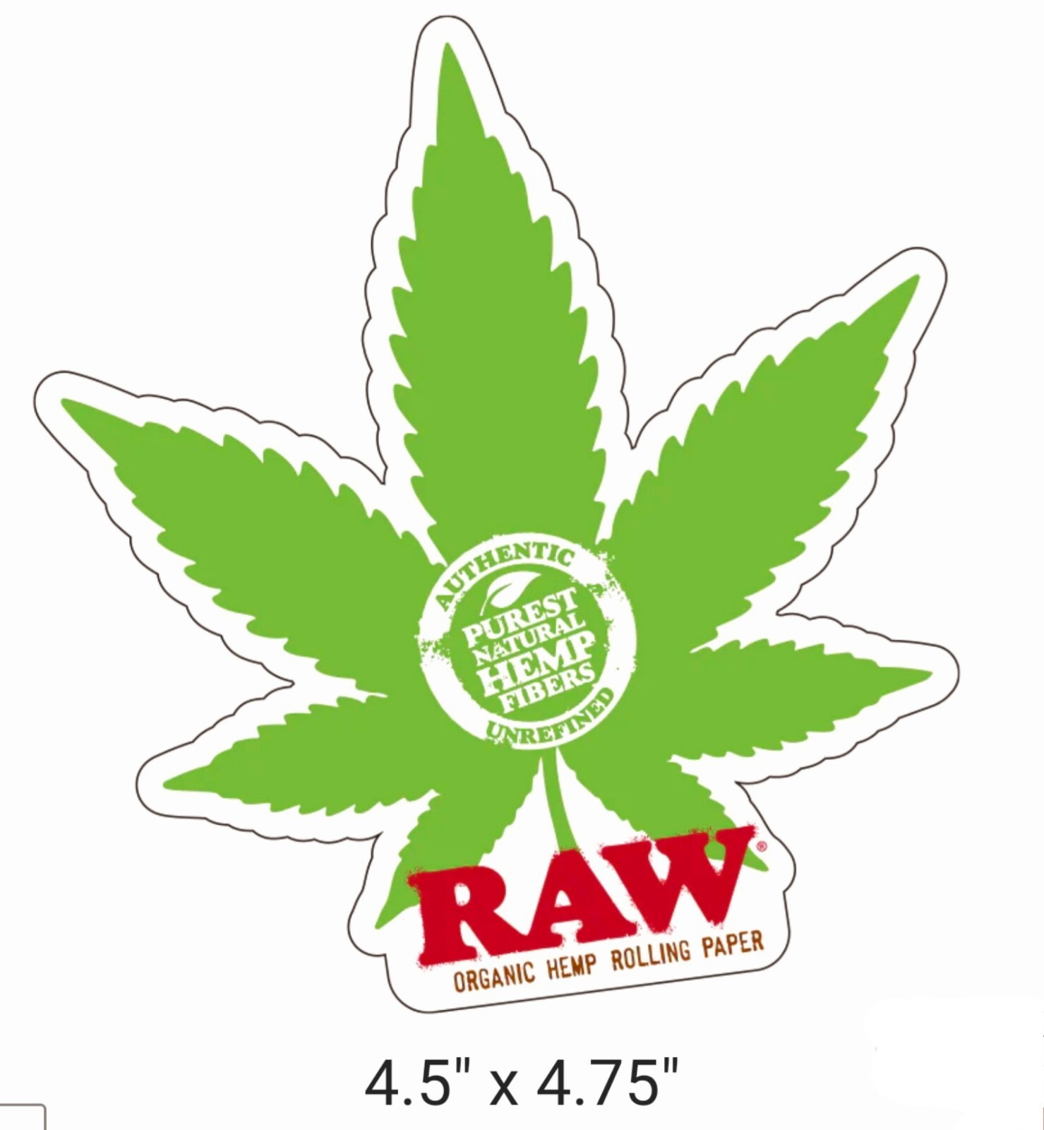 RAW NATURAL ROLLING PAPERS / CONES 9 PIECE COLLECTORS STICKER PACKAGE *GENUINE*
