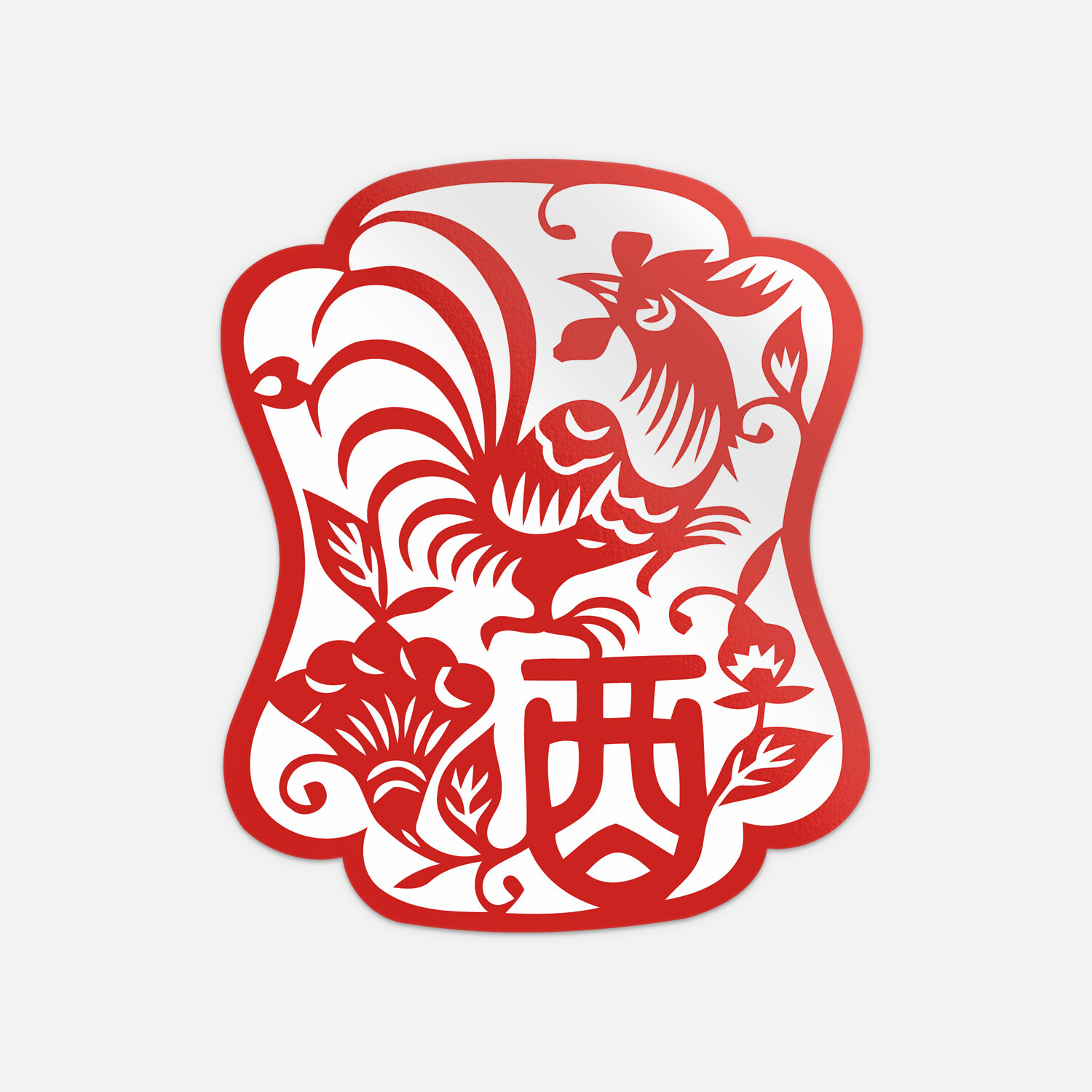 Chinese Zodiac Rooster Sign Vinyl Sticker Decal