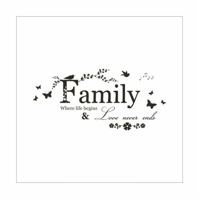 Simple Family Tree Wall Decal Sticker Large Vinyl Photo Picture Frame Room Decor