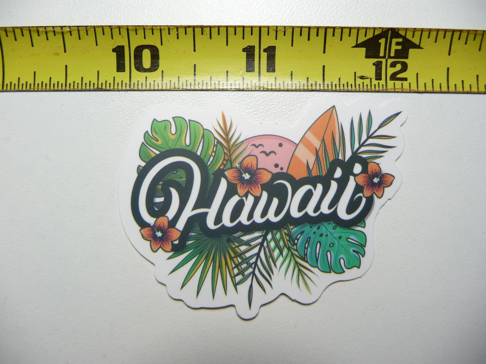 HAWAII PLANTS FLOWERS BIRDS SMALL STICKER DECAL SCRAPBOOKING WALL VACATION