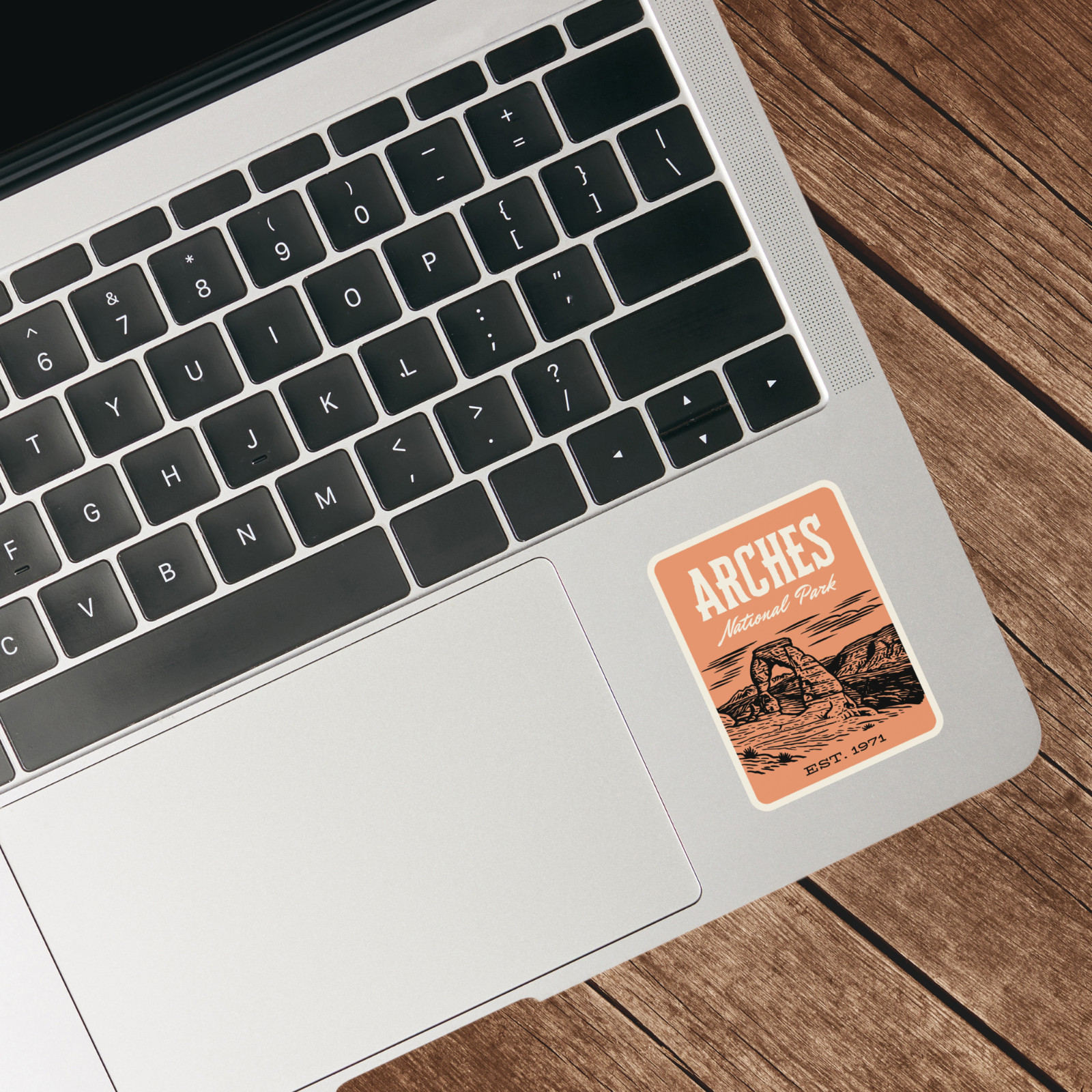 Arches National Park Sticker Utah – Retro 1960s Style Decal