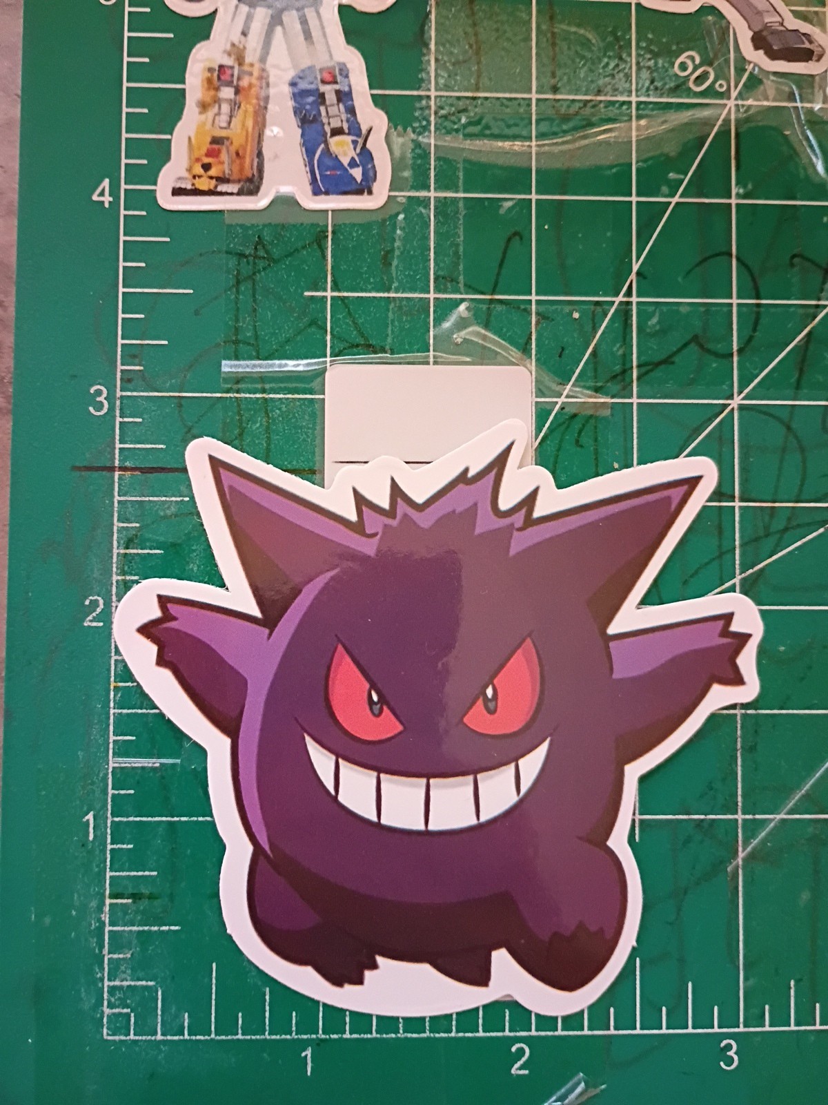 POKEMON STICKER X GENGAR 3X3 INCHES STICKER X VYNIL DIE CUT STICKER HIGH GLOSS
