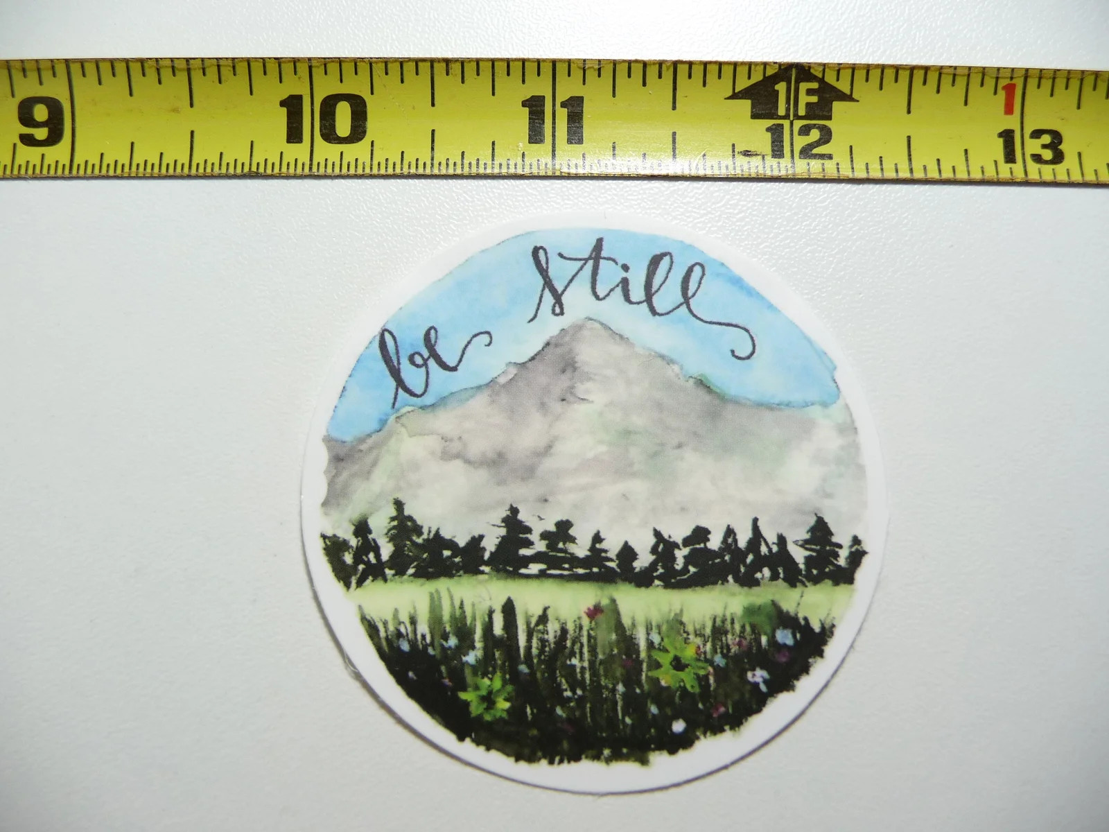 RELIGIOUS BE STILL MOUNTAIN SCENE SMALL STICKER DECAL CHURCH RELIGION CHRISTIAN
