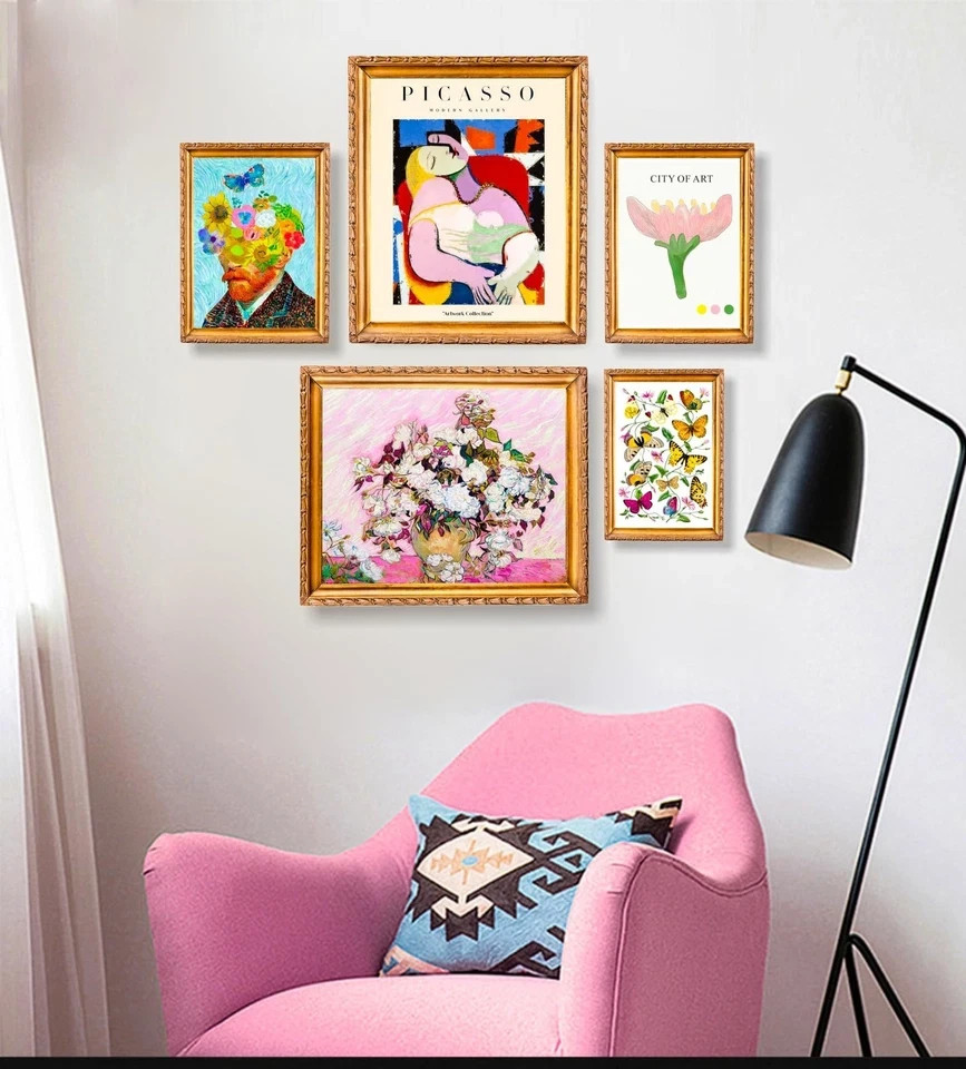 dazongweihan 18 PCS Colorful Eclectic Wall Art Decor, Maximalist Wall Prints …