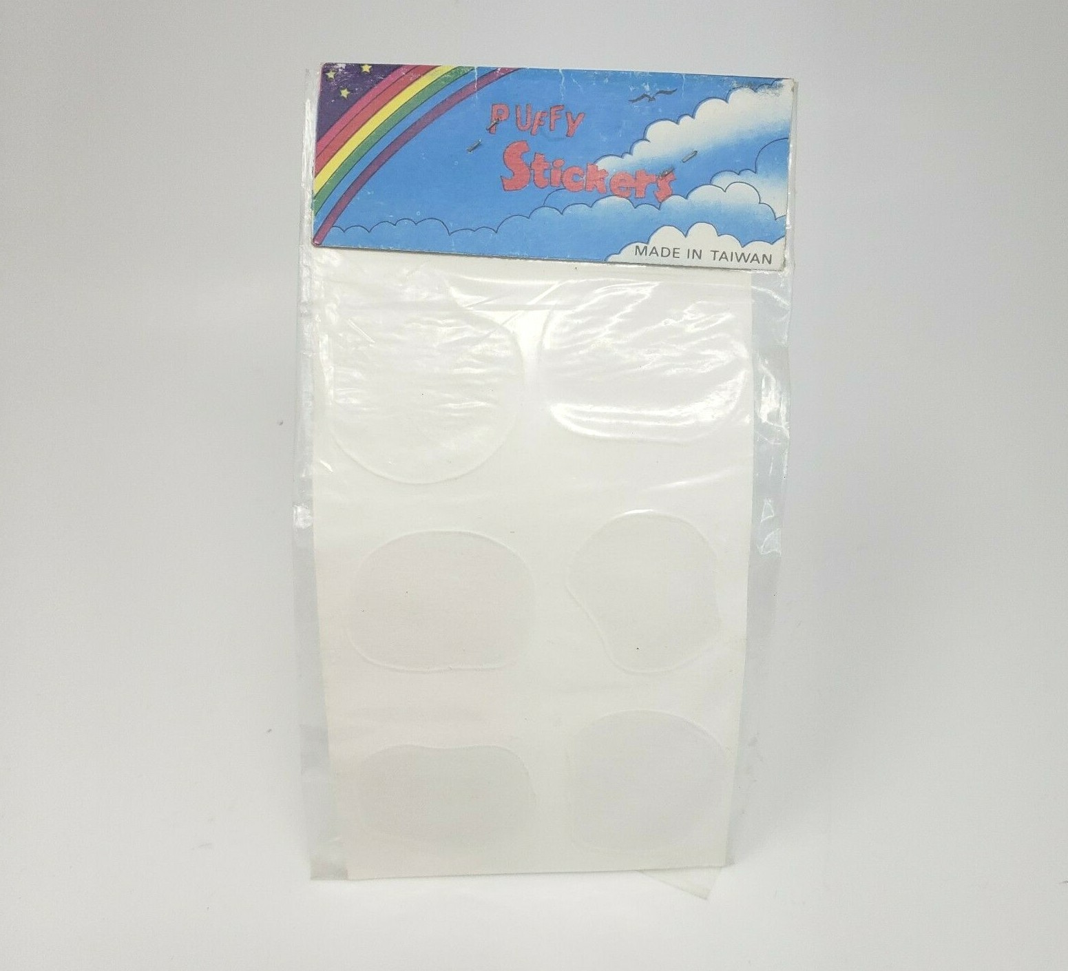 VINTAGE 1980's GHOSTBUSTERS 6 PUFFY STICKERS SEALED UNOPENED MADE IN TAIWAN