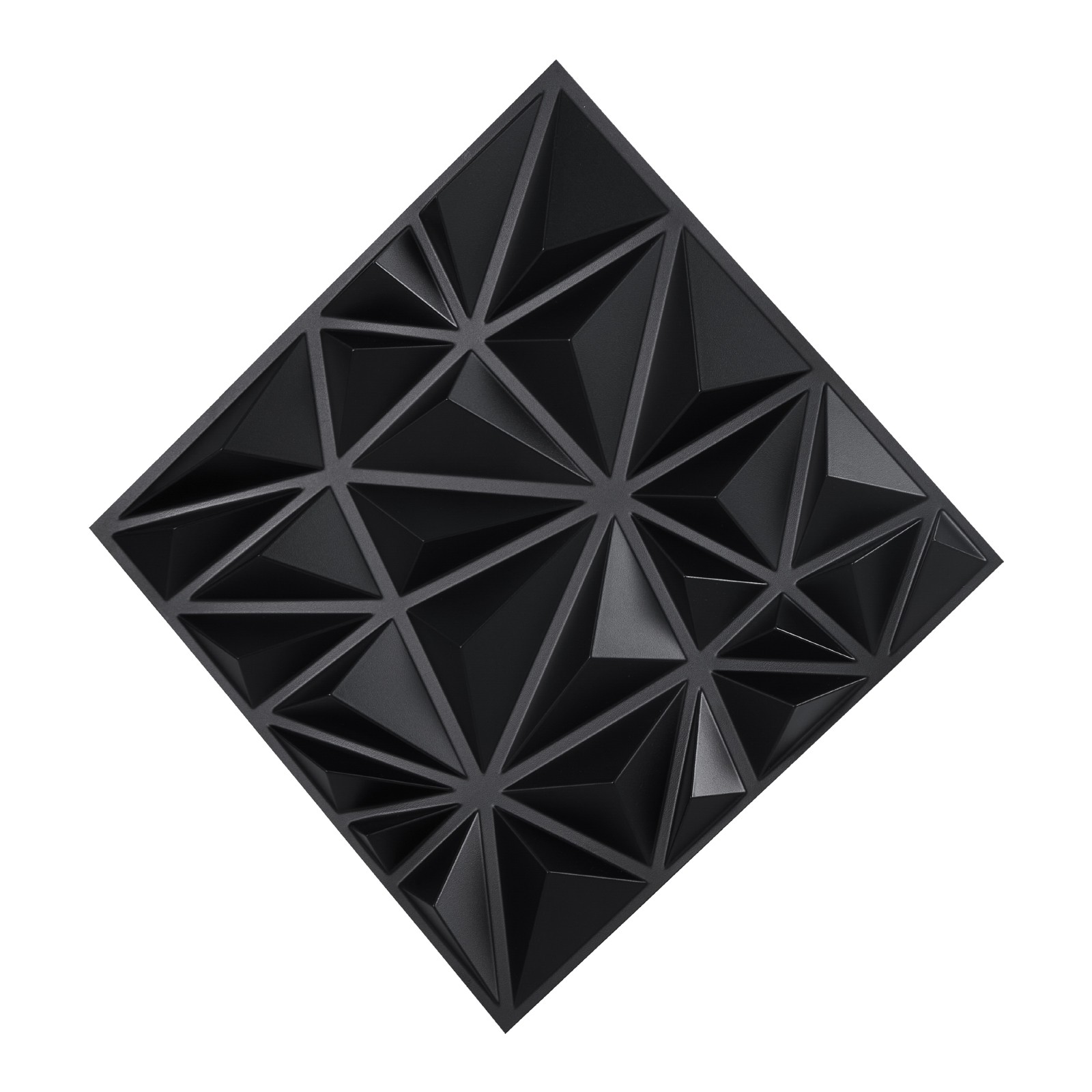 VEVOR 3D Wall Panels 33-Pack 11.81 x 11.81" PVC 32 Sq.Ft Coverage Diamond Matte