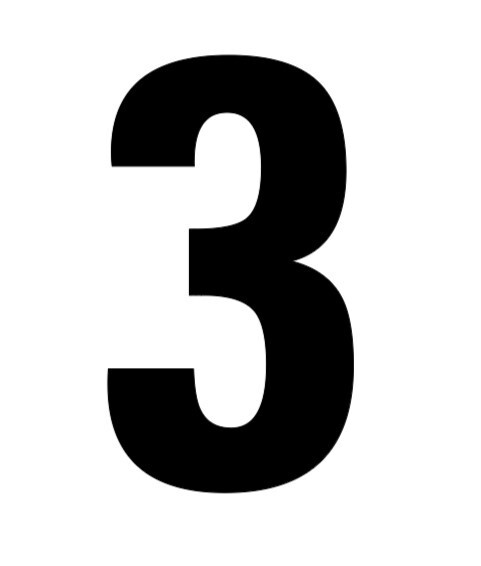 Choice BIG 5" Street Address Mailbox House Home Number Sticker Decals
