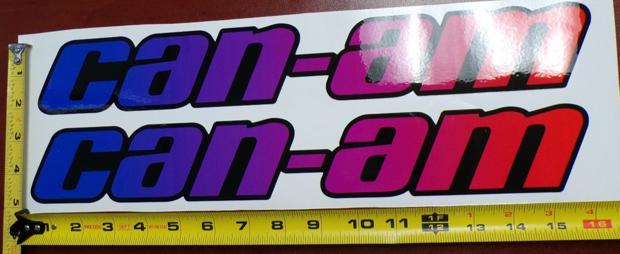 CAN-AM MAVERICK X3 R GRAPHIC DECAL STICKER USA MADE BLUE RED HORIZONTAL THICK
