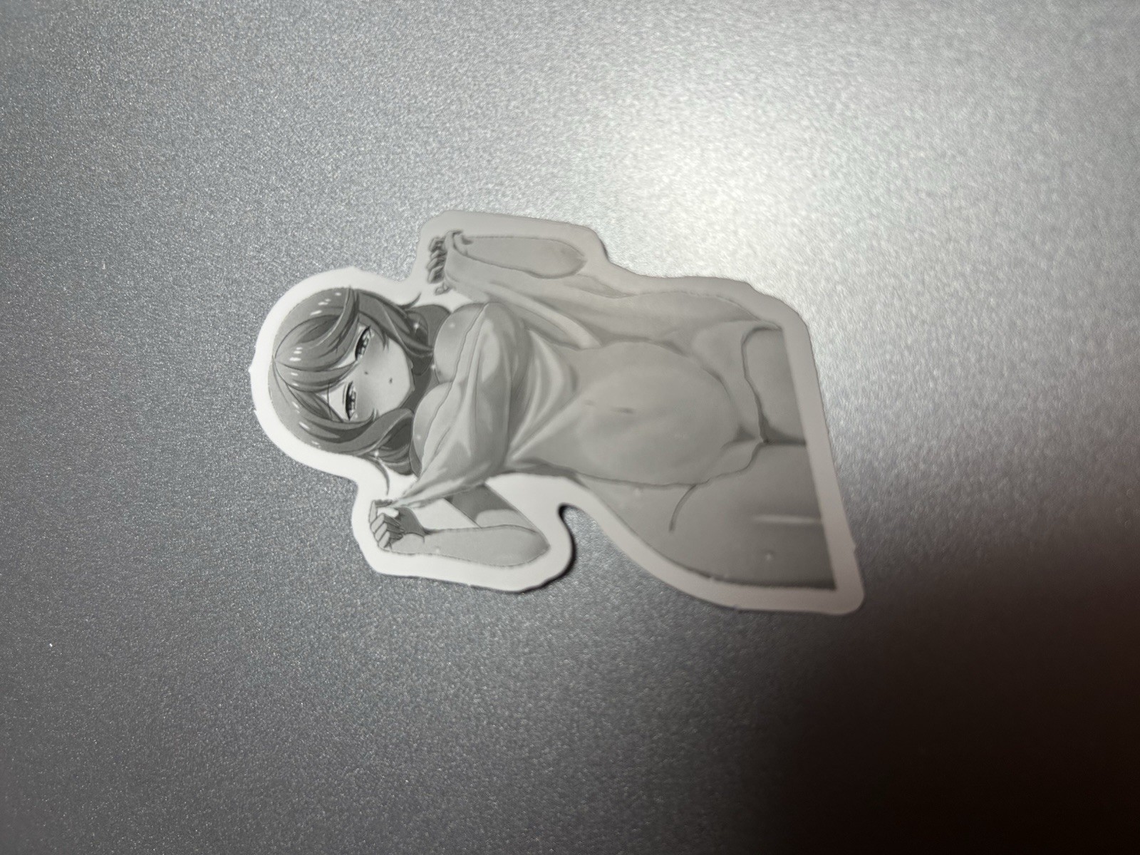 black and white waifu lewd sexy girl stickers #9