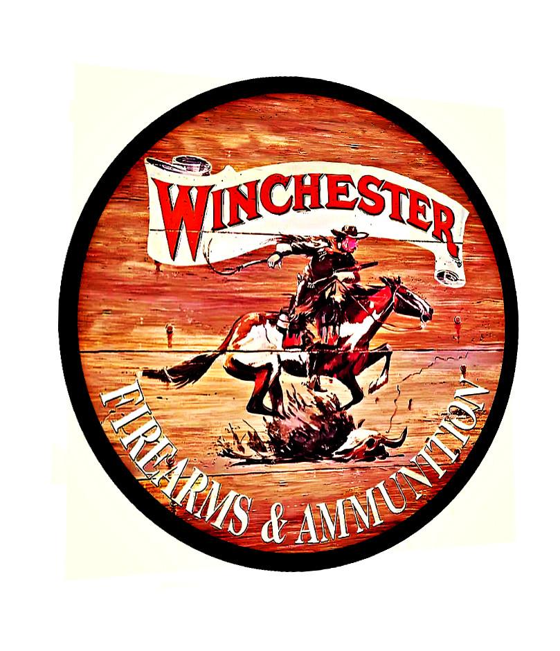Winchester Rifles Guns Firearms Big Game Ammunition Sign Sticker 4 SIZES