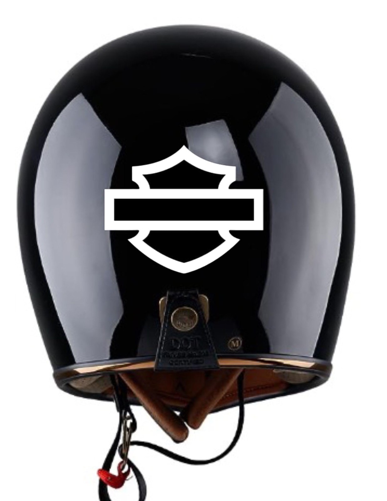 Motorcycle bar and Shield Design Vinyl Decal #2 Pieces Moto HD Club 5"x4" (Wh…